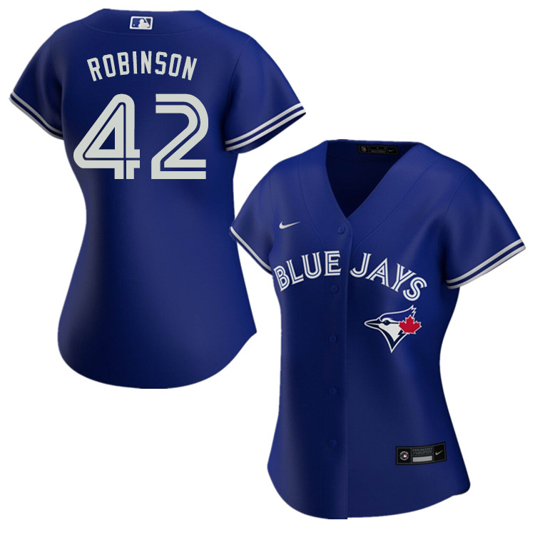 Nike Women #42 Jackie Robinson Toronto Blue Jays Baseball Jerseys Sale-Blue